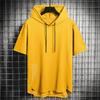 Men's Trendy Summer Hooded Short Sleeve T-Shirt for Casual Outdoor Sports