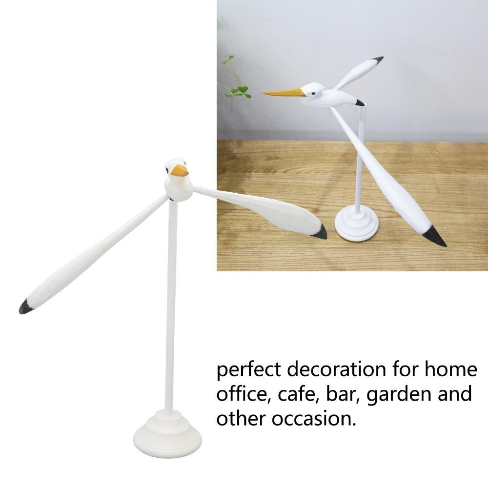 5pcs Balancing Seabird Figurine White Seagull Figurine Mobiles Seagull Statue  For Patio