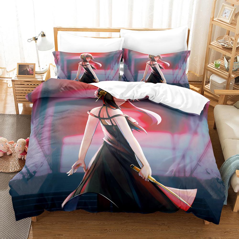 3D Printed Anime SPY×FAMILY Bedding Sets Duvet Cover Set With Pillowcase Twin Full Queen King Bedclothes Bed Linen Home Textiles
