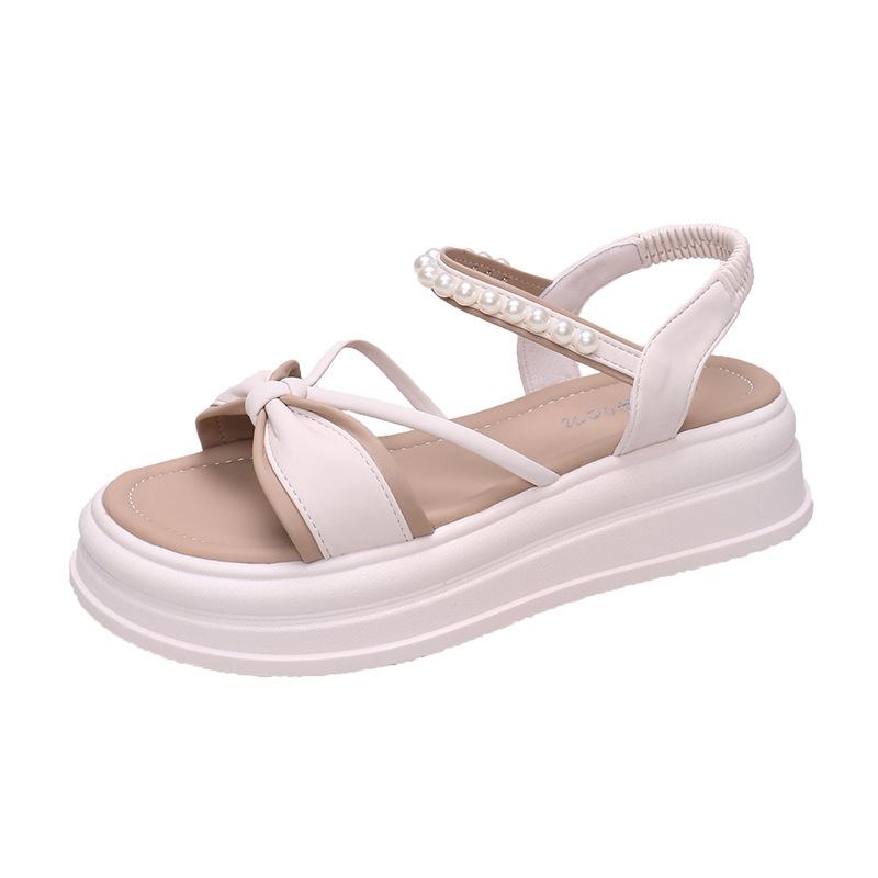 Women's shoes High school students Junior high school students Sandals Women's summer versatile platform casual Roman beach sandals