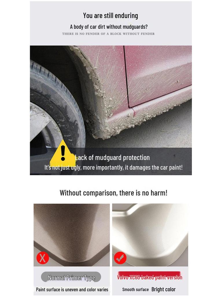 Volvo XC60 18-26 Model Mudguards - Front & Rear, 4-Wheel Special Car Decoration