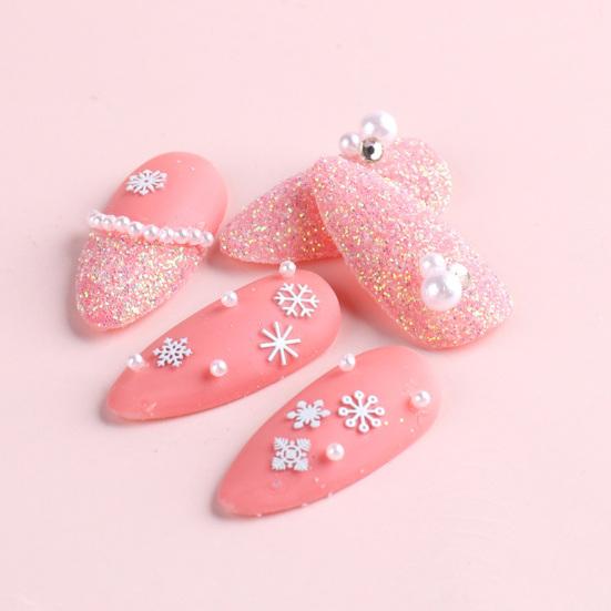 Yousheng 1 Box Nail Flake Snowflake Style 3D Effect Ultra Thin Mixed Manicures Christmas Glitter Sequins Accessories for Female