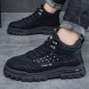 New Men's Shoes Korean Style Boots Fashionable Men's Martin Boots Trendy Casual Shoes British Style Work Shoes