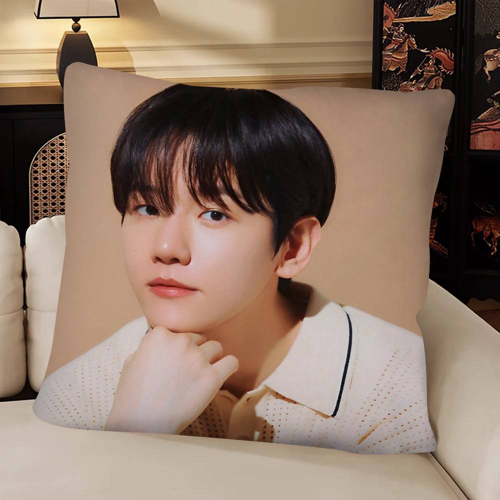 Singer BByun Baekhyun Pillow Case Fashion Square Pillowcase Bedroom Sofa Room Ins Decoration Leisure