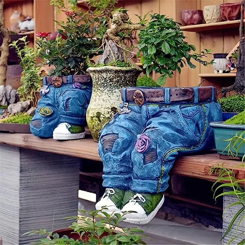 Garden Art Resin Flower Pots: Courtyard Decoration Sculpture