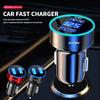 1pcs Car Charger 2 USB Ports Fast Charging Digital Display Car Chargers For Nismo Nissan Tiida Teana Skyline Juke X-trail Almera