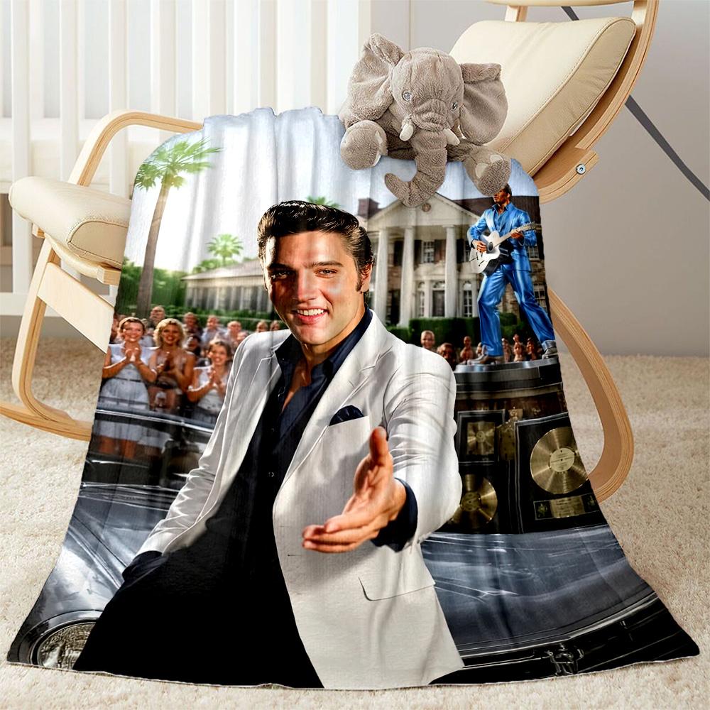 Elvis Blanket Warmthful Decor Suitable For Livingroom Chair Seaside For All Occasions Modern Ideal Gift For Friends Family Couples Picnic