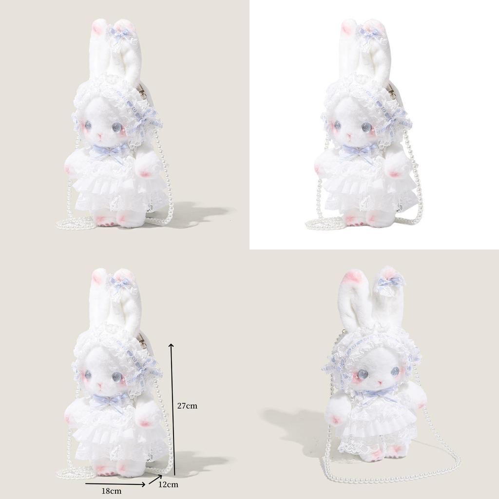 Cute Lolita Rabbit Plush Toy With Polyester Material For Casual Travel Gift For Girls