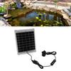 20W Solar Wasser Wasser Einstellbares Wasser Solar Wasserfontäne Solar Teich Solar Springbrunnenpumpe mit Schalter für Springbrunnen Teich und Vogelbad Bewässerungspumpe,