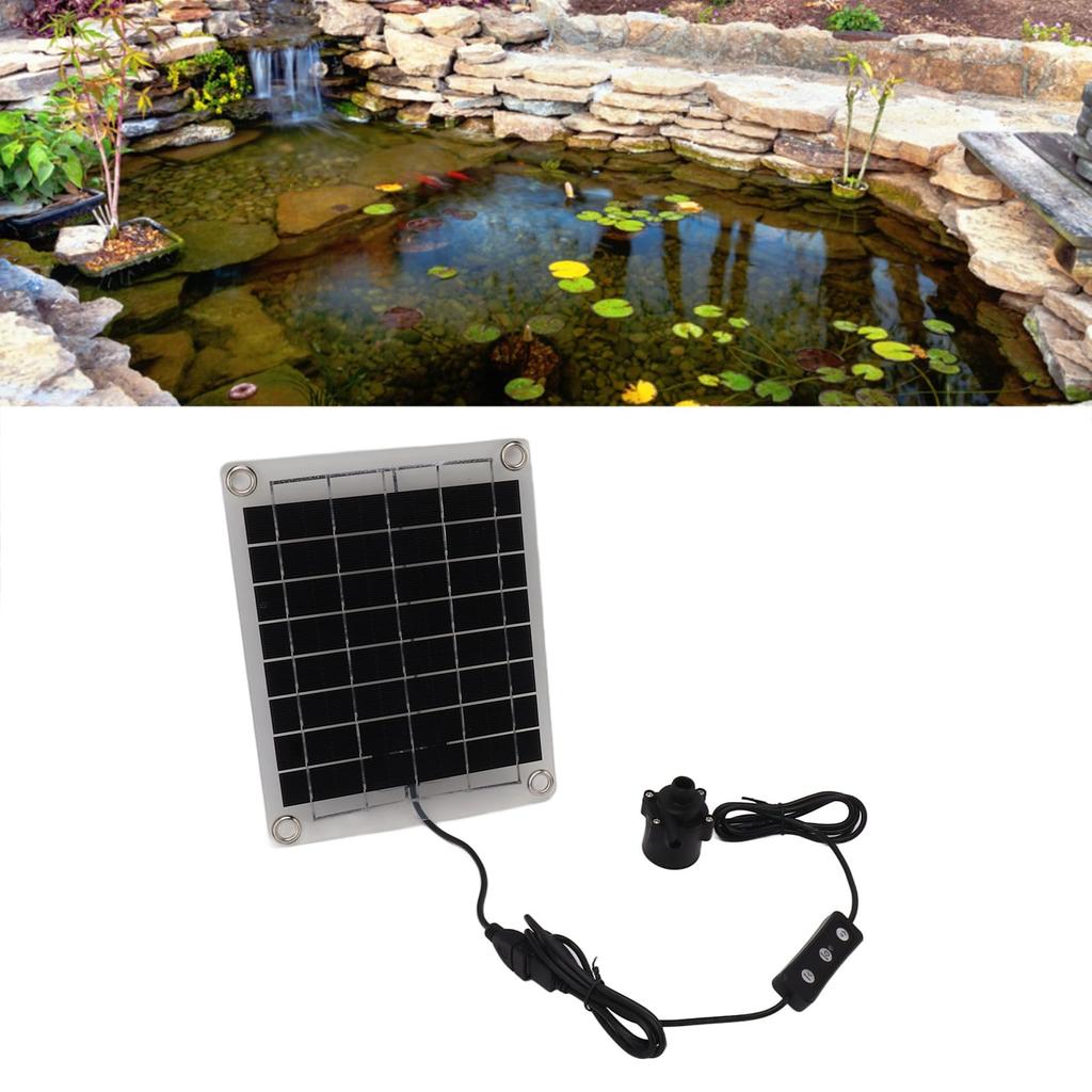 20W Solar Water Water Adjustable Water Solar Water Fountain Solar Pond Solar Fountain Pump with Switch for Fountain Pond and Birdbath Irrigation Pump,