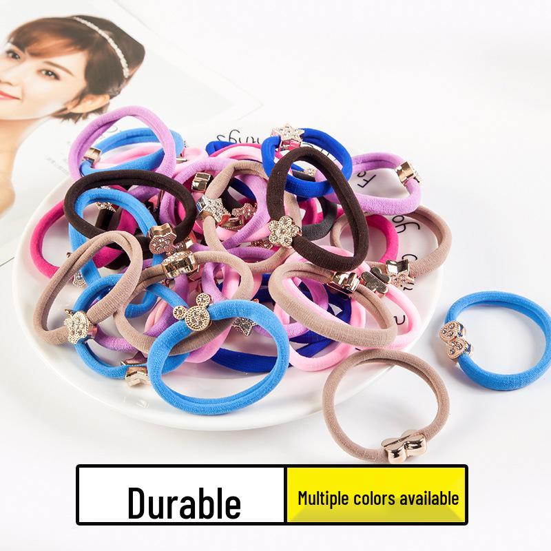 

Bold Elastic Hair Tie - Simple Korean Black Ponytail Band for Women