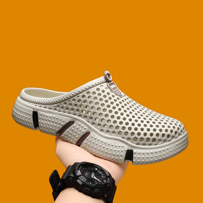 Men's Summer Outdoor Slip-On Closed-Toe Beach Sandals