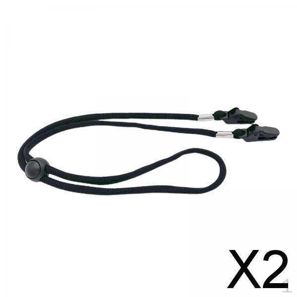 

2x Зажима для шляпной резинки для ветрозащитных шапок, против потери, регулируемый, гибкий фиксатор, подбородочный шнурок