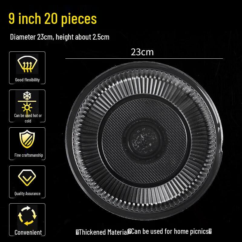 ZISIZ Disposable Aluminum Foil Round Plate