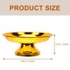 Exquisite Golden Retro Temple Fruit Tray for Worship Offerings Sacrificing Fruit Plate Decorative Plate Temple Supplies High
