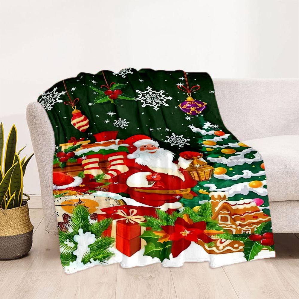 Christmas 45 Blanket Soft & Cozy Perfect for Sofa Picnics Office Chair for All Seasons Stylish Decor Birthday Christmas Gift Blanket