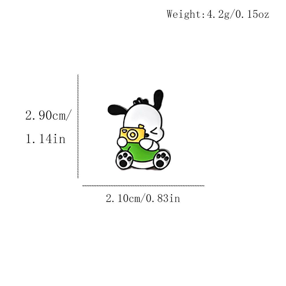 Sanrio Pompompurin Japanische Brosche – Niedlicher Cartoon-Hunde-Anstecker Schmuckzubehör