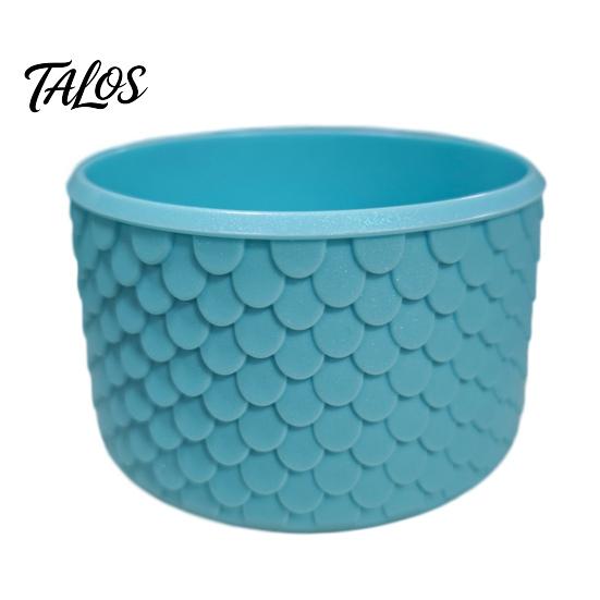 Portable Bottle Sleeve for Commute Silicone Cup Boot, Fish Scale Pattern Decor, Soft Elastic Water Protector Protective Sleeve, Anti-Slip Bottom Cover