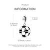 Original 925 Sterling Silver Charms Can Open Football Pendant Fit Original Bracelet Necklace For Women Men DIY Jewelry Gift