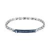 Bracelet En Acier Et Cristal - JM224AVD40