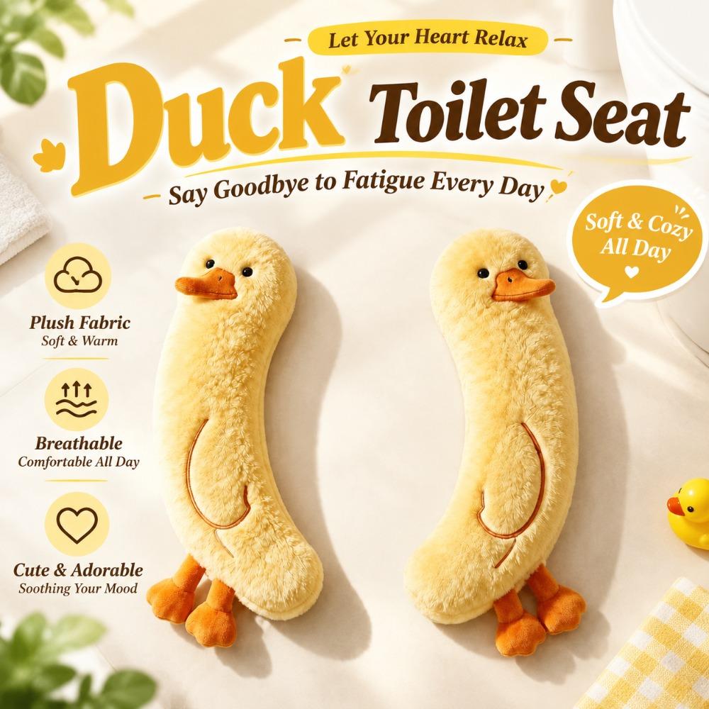 Skin Friendly Bathroom Seat Pad Thickened Toilet Cushion Practical Cute Duck Toilet Mat Winter