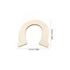 10Pcs DIY Horseshoe Wood Slices Unfinished Wooden Cutouts Light Weight Easy To Color Double Sided Kids Painting Crafts Room