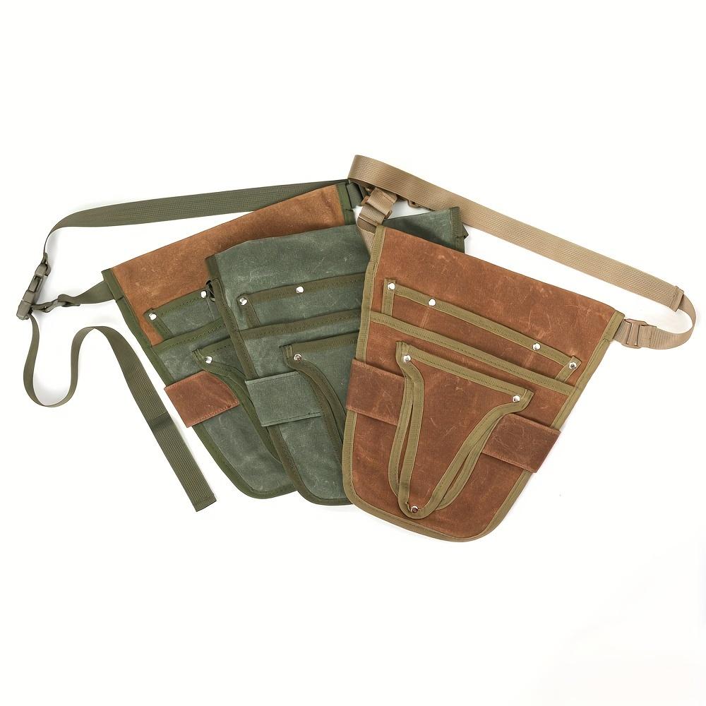 [Garden Tool Belt] Garden Tool Belt - Garden Canvas Belt - Tool Bag with Multiple Pocket Storage - Portable Men Women Tool Bag