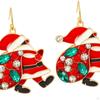 2 Pieces Santa Claus Earrings Dangle Costume Accessories Creative Christmas Gift