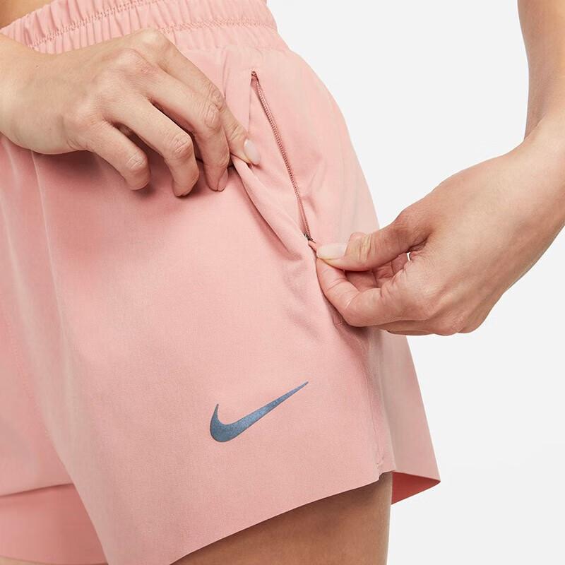 New Nike Sports Shorts Women's Stardust Red FB7629-618