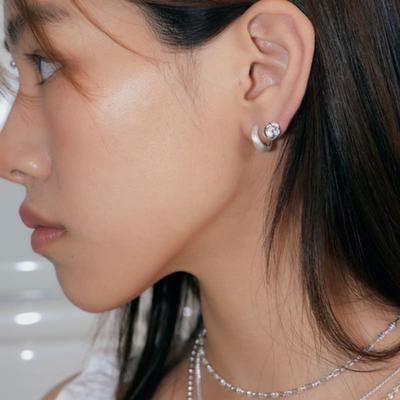Fillow Glitter Round Earring