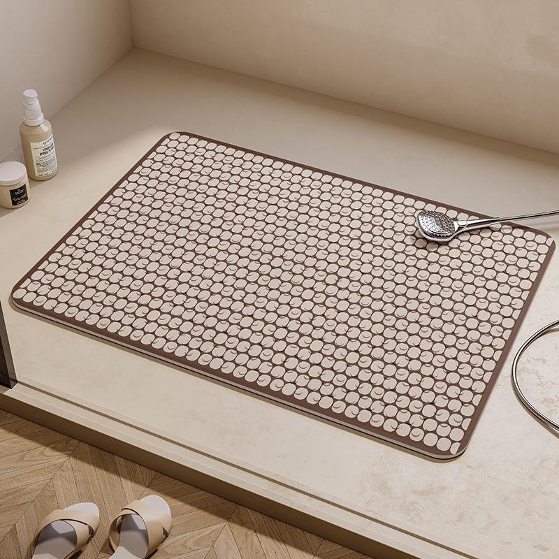 Nordic Simple Wind Anti-slip Suction Cup Floor Mat for Children  Elderly and Pregnant Women Bathroom Bath Anti-fall Suction Cup Mat