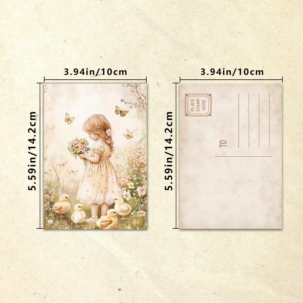 32pcs, Easter Postcards, Rustic, Wall Stickers, Mailing Cards, Greeting Cards, DIY Postcards, Souvenir Postcards, Decorations