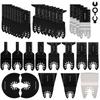 10/50PCS Bimetal Oscillating Multi Tool Saw Blade Quick-Release Semi Circle Oscillating Saw Blade Electrica Power Cutting Tools