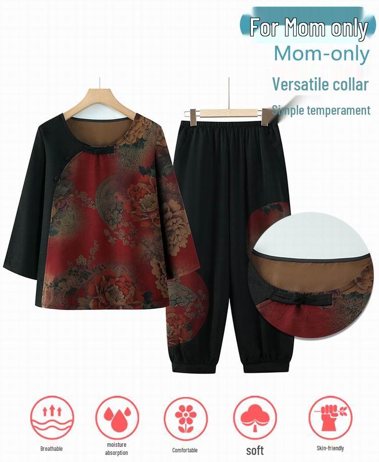 Dreiviertelarm-Bluse in Übergröße für Damen mittleren Alters und Senioren