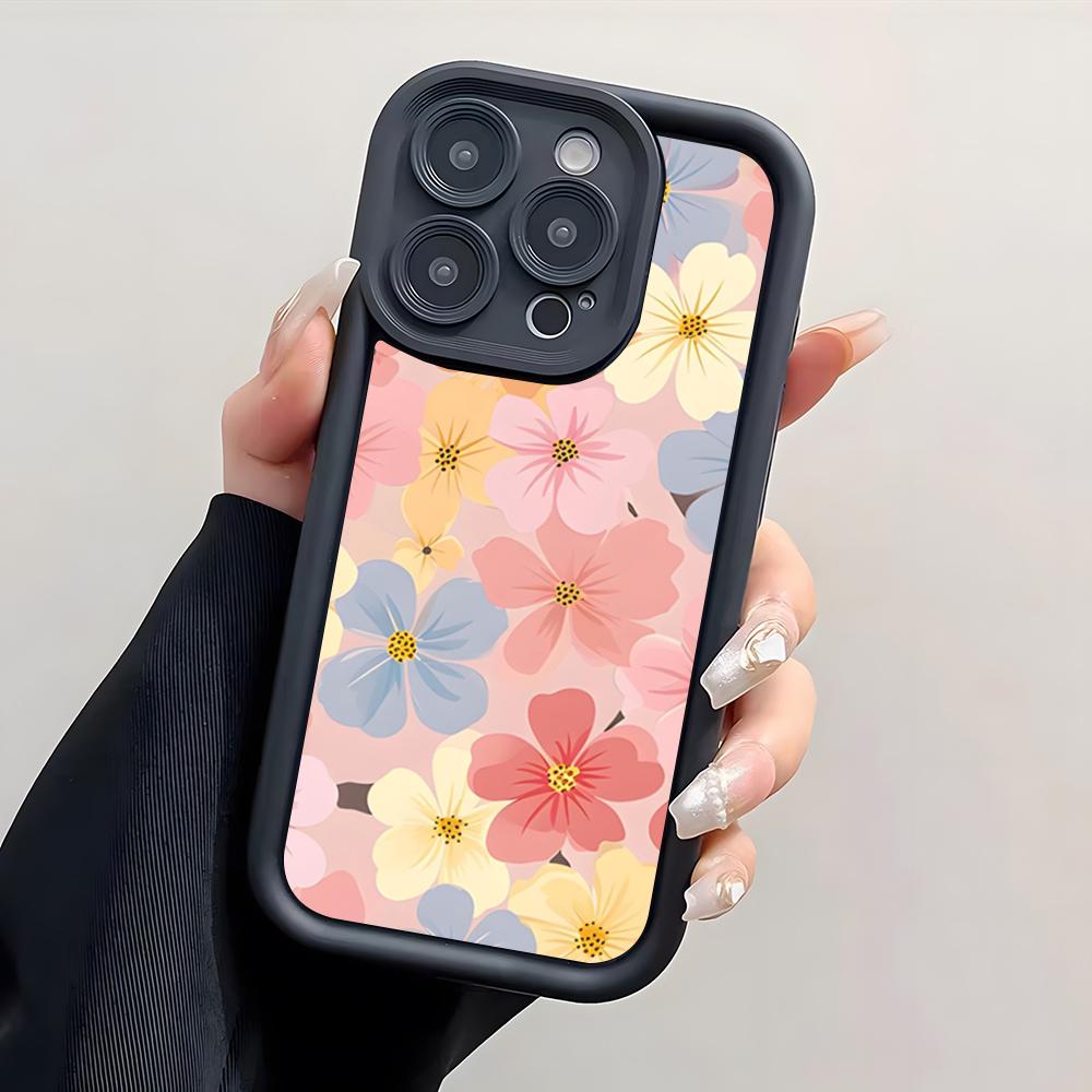 Flowers Phone Case For IPhone 17 Pro Max 15 Pro 16 14 Plus 12 13 Mini 11 Pro Shockproof Cover