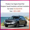 Front Hood Engine Soundproof Cotton For Mercedes Benz GLA X156 2014~2020 200 CDI Urban Insulation Sound Pad Mat Car Accessories