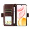 Dla Honor 400 5G (Światowy) Skórzane etui z magnetycznym zamknięciem, portfel, podstawka, pokrowiec na telefon ze smyczą crossbody