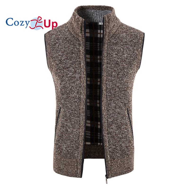 

Cozy Up мужской бархатный утолщенный жилет с воротником-стойкой, куртка, свитер, пальто, кардиган 4XL кофейный