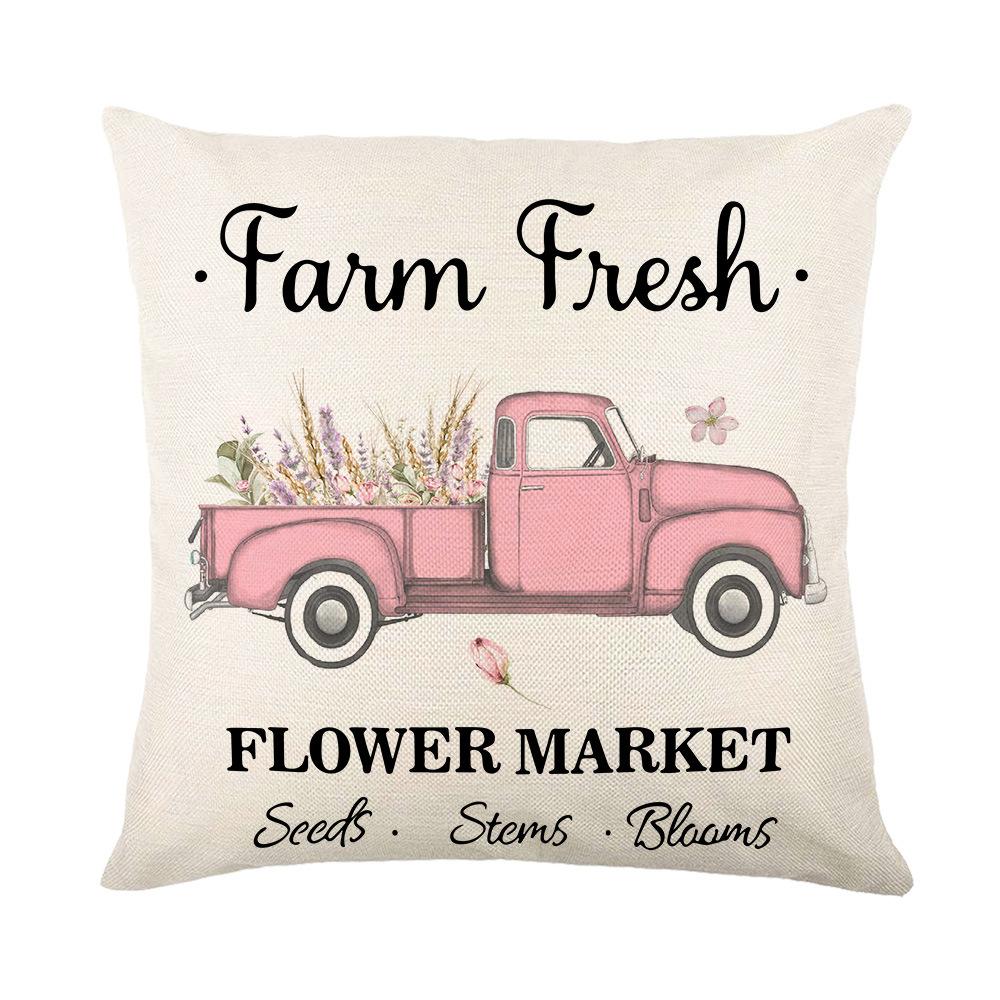 Pillow Spring Lavender Pillow Case Outdoor Decorative Pillow Sofa Pillow Case