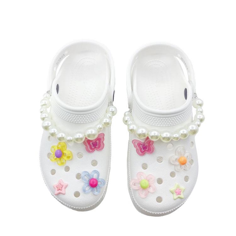 Crocs Classic Platform Clog EVA Beach Travel Versatile Fashion Trend Hole Shoes Unisex White