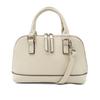 VITAFELICE Dames Ronde Rits 2-Weg Mini Handtas (sib-20069n) (Gebroken wit)
