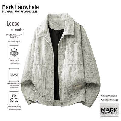 Mark Fairwhale Men's Trendy Casual Loose Fit Jacket