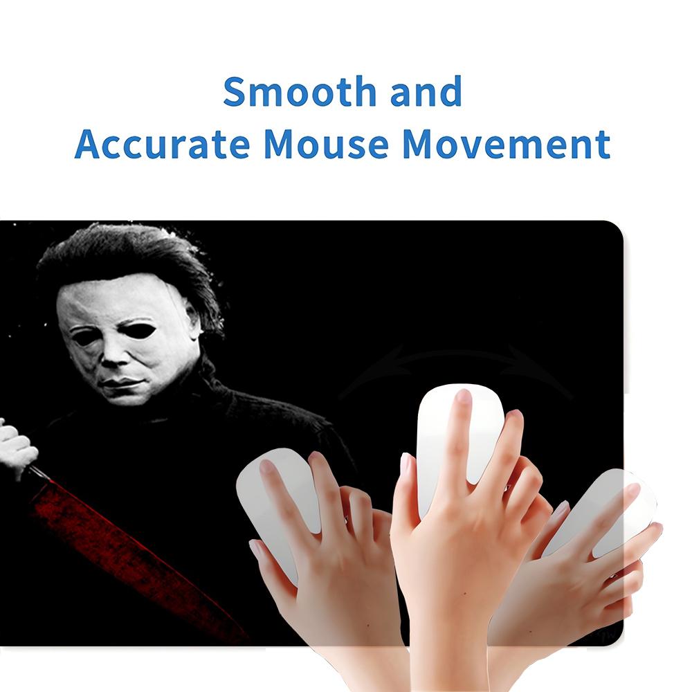 Halloween Horror Icon Large Gaming Mouse Pad Nonslip Rubber Base Waterproof Desk Mat For Office Pc Laptop