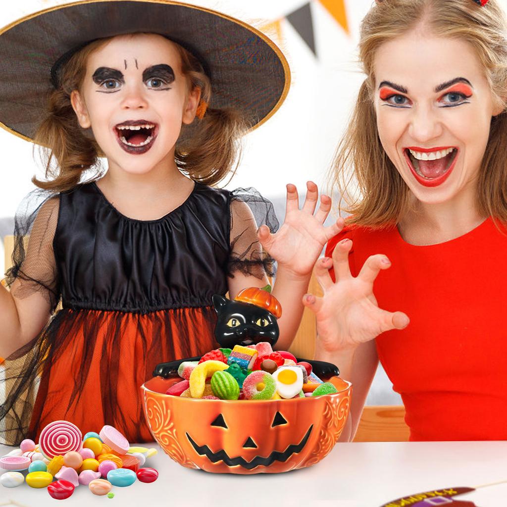 Cat Candy Dish Halloween Candy Bowl Home Holiday Party Snack Snack Storage Bowl