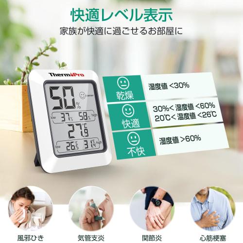 ThermoPro ThermoPro TP50 Digital Indoor Thermometer/Hygrometer with Face Icon, High Accuracy, High-Performance, Compact, Easy-to-Read, Magnet Included