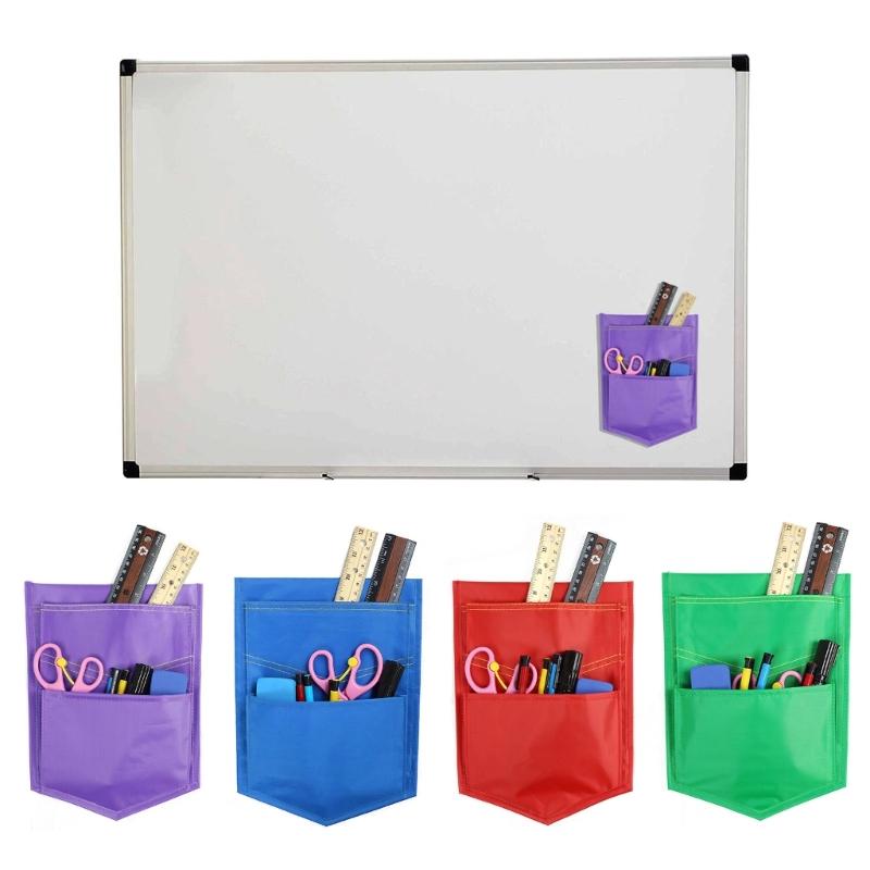 Magnet Pencil Storage Bag Magnetic Storage Pocket for Whiteboard Marker Storage Organizers, Magnetic Marker Pen Holder