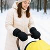 Baby Stroller Gloves Insulated Waterproof Windproof Stroller Thick Gloves For Men Women Outdoor Weather Walking Outgoing