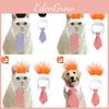 Eye-catching Cat And Dog Accessory With Stylish Tie And Adorable Fluffy Hair Wig