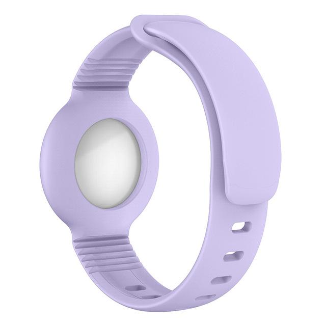 Custodia per Apple AirTag Cinturino in Silicone Air Tag Braccialetto Anti-smarrimento Copertura Protettiva per Bambini Localizzatore Tracker Cinturino per Orologio