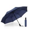 Automatic Open Umbrella Men'S Three Fold Folding Business Casual Umbrella Sturdy Wind Resistant Compact Umbrella